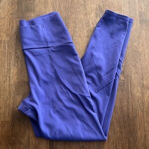 Kids full length purple leggings